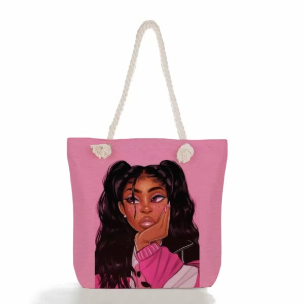 Face card tote bag