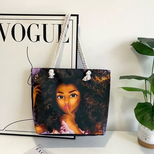 Face card tote bag