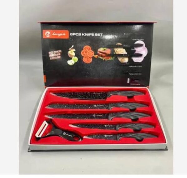 Hengvis non stick coated 6pcs Knife Set