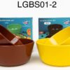 2pcs Glazed Ceramic Bowl Set