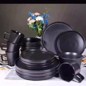 IMG_9386 16pcs black luxury stoneware