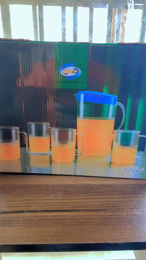 5pcs Acrylic Jug and Cups Set