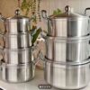 7pc thickened Aluminum pot set