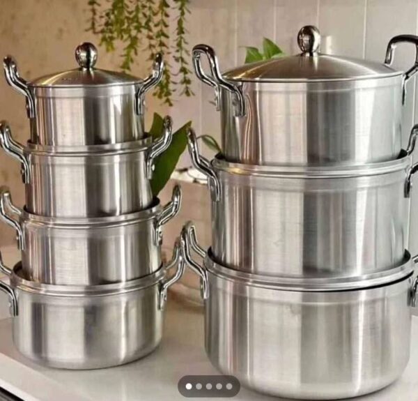 7pc thickened Aluminum pot set
