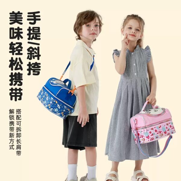 Double layer insulated lunch bag