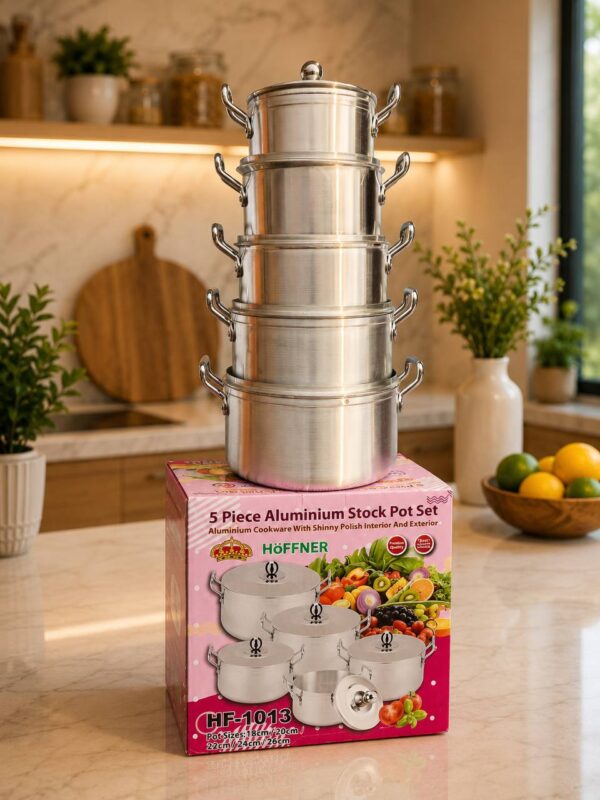 5PC (1013) HOFFNER ALUMINUM POT SET