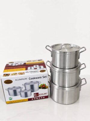 IMG_1800 6PC (3401) HOFFNER ALUMINUM POT SET