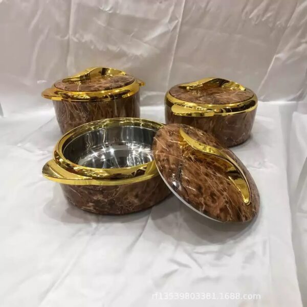 3pcs/set 1.5/2/2.5L Food Insulation Pot Large Capacity Insulated Bowl Lunch Warmer