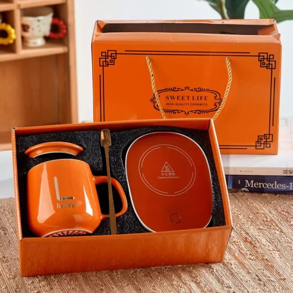 Degree Warm Mug Set Ceramic Heating Cup with Constant Temperature