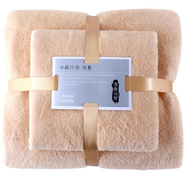 2in1 Skin-friendly and Breathable Coral Velvet Bath Towel