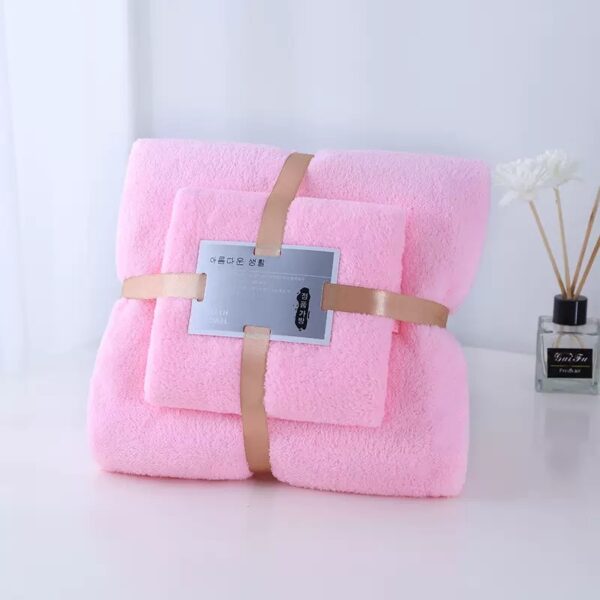 2in1 Skin-friendly and Breathable Coral Velvet Bath Towel