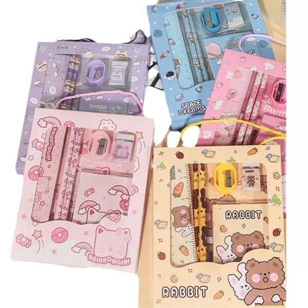 6pcs kids Stationery gift set