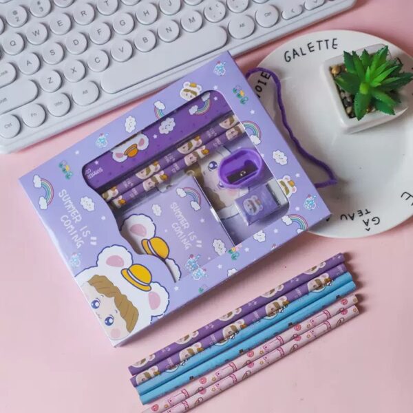 6pcs kids Stationery gift set